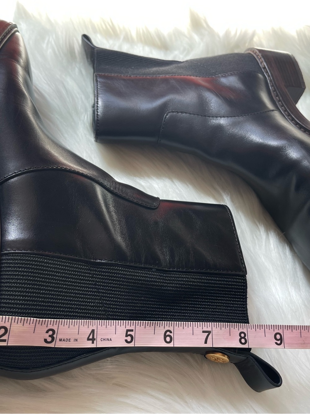 Tory Burch Sierra Antik Chelsea Boots Black Leather Women’s 9.5 Style 84888 - Picture 13 of 13